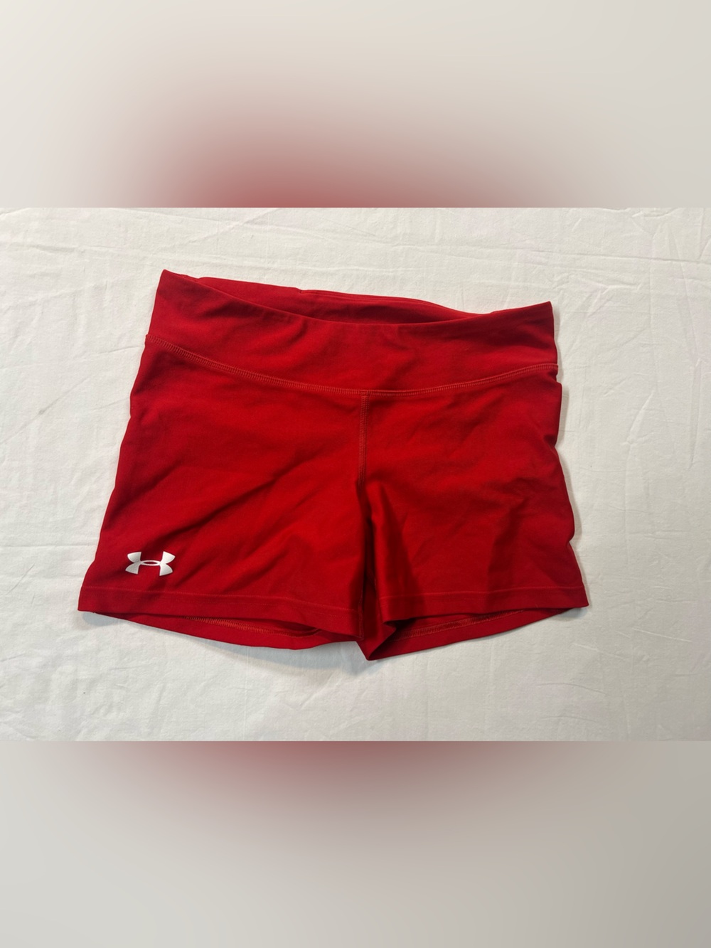 Under Armour Red Compression Shorts Women’s Small Athletic Workout Training